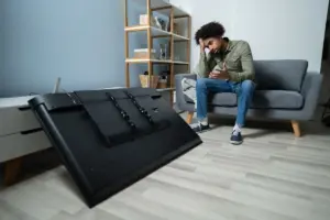 Man distressed by broken furniture as it causes Airbnb Guest Issues