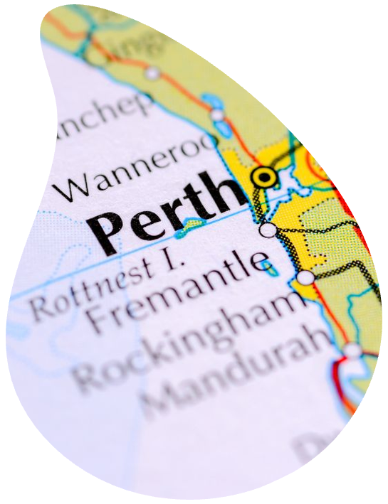 The map of Perth